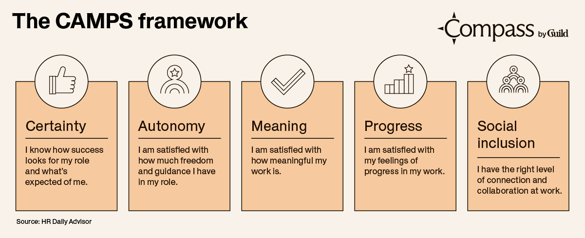 Image of the 5-part CAMPS framework. 